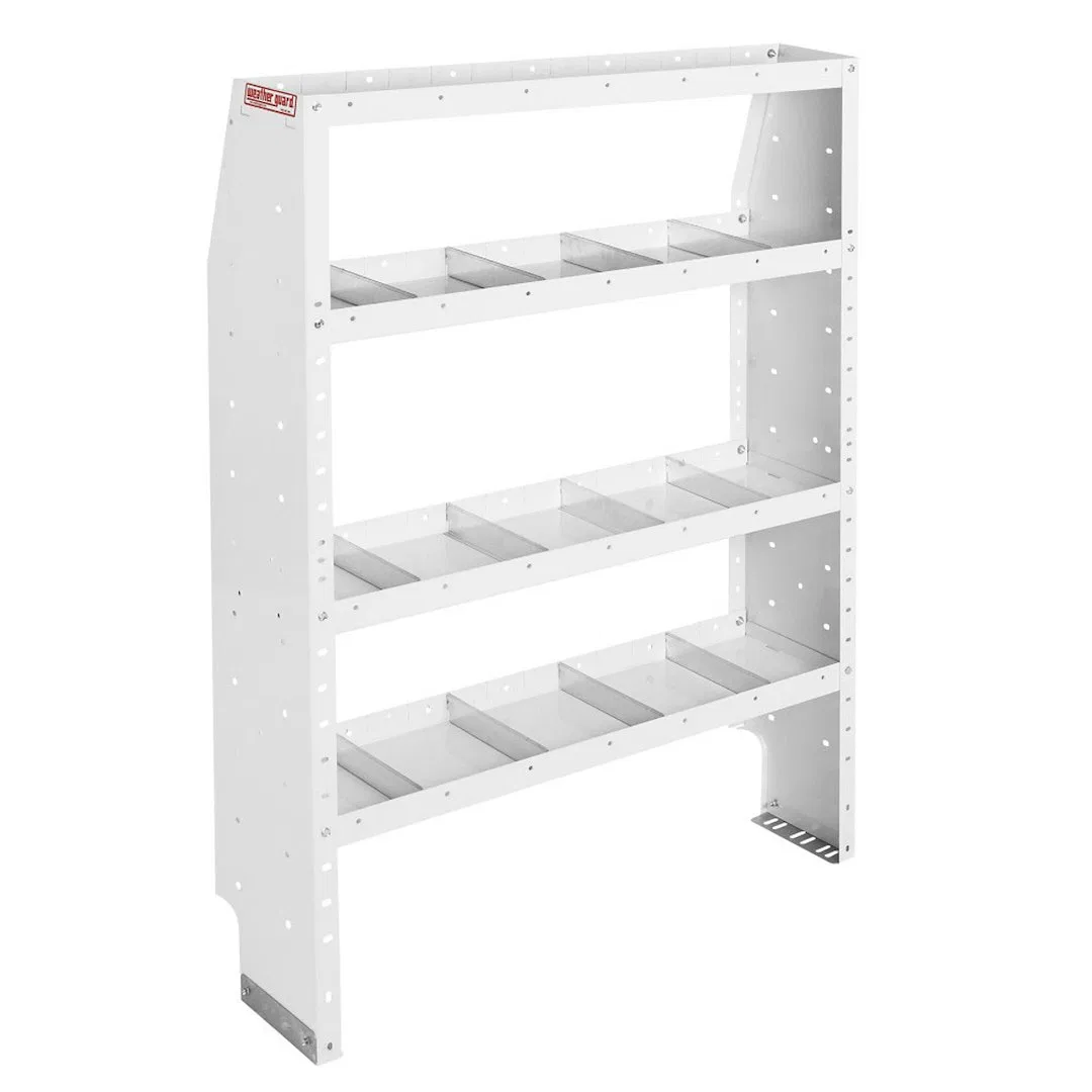 9374-3-03 – WEATHERGUARD Van Storage System Shelf Unit, 42 Inch Length x 60 Inch Height x 13-1/2 Inch Depth Tapered E...